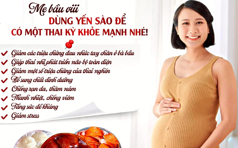 Tổ Yến Chưng đường Phèn Rất Tốt Cho Phị Nữ Mang Thai