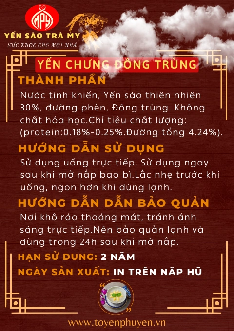 Tổ yến chưng trà my